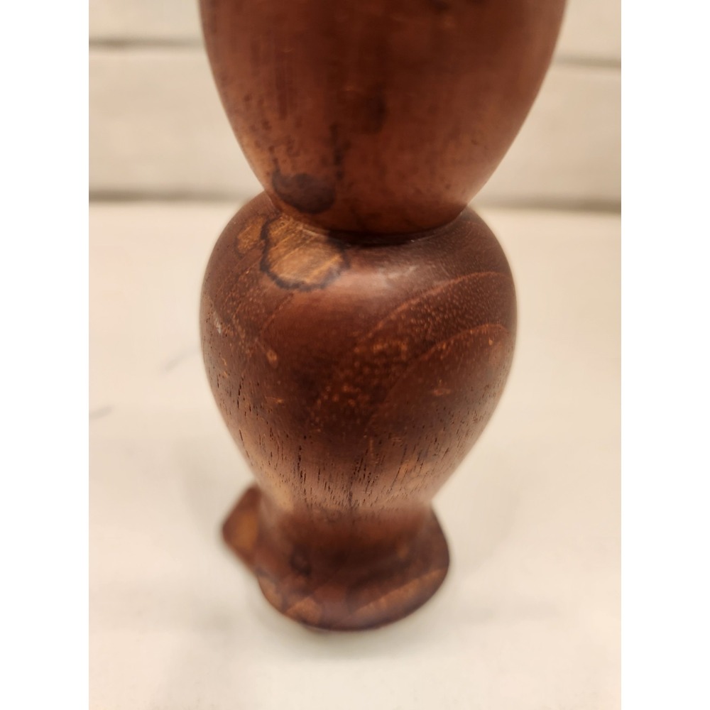 Vintage Laurids Lonborg Wooden Owl Figurine MCM Carved Teak Danish Eames Era 5" - Picture 6 of 11